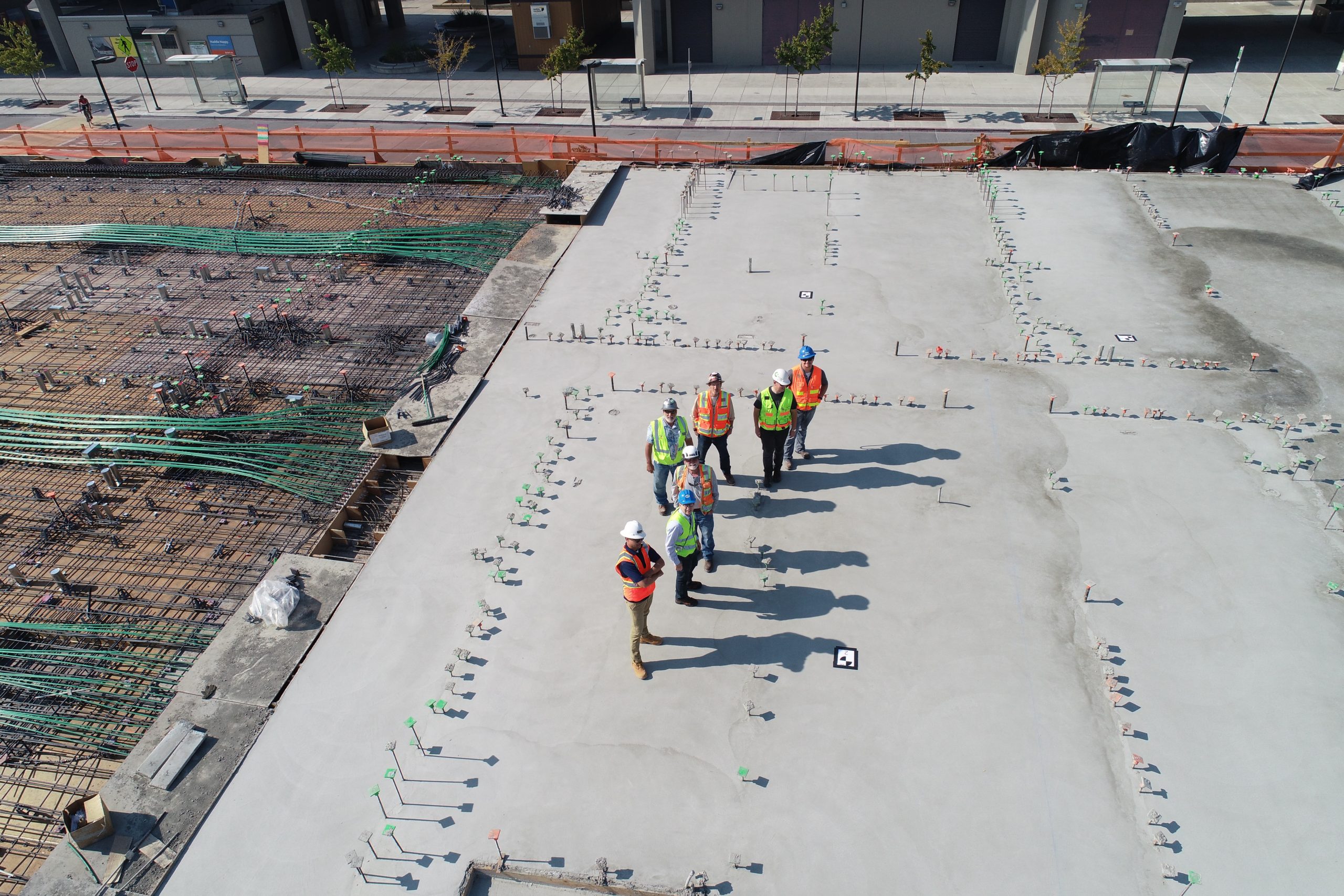 Commercial Builders - team standing on concrete